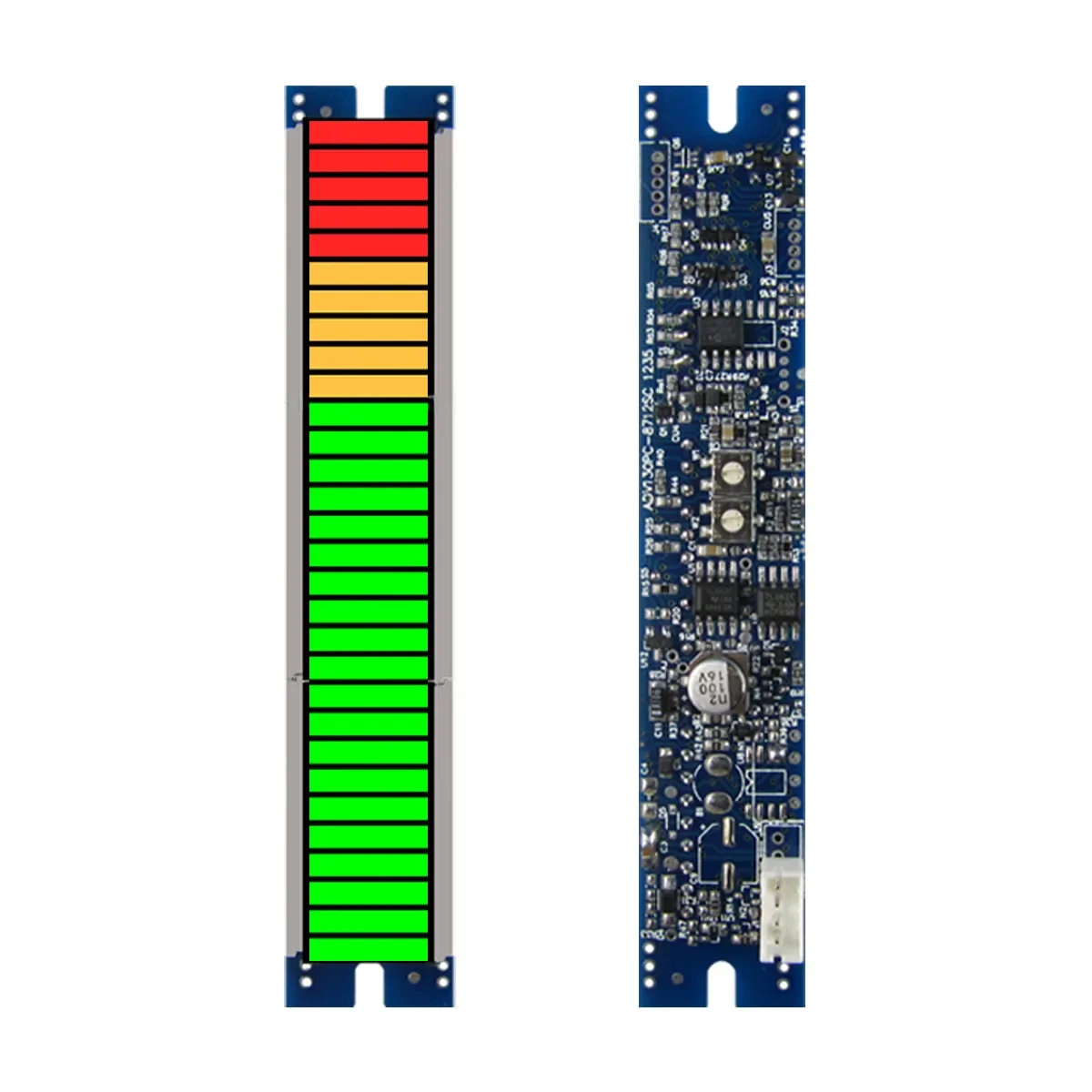 Oferta specjalna - miernik audio z modułem bargraph LED z 30segmentami 87 mm, zasilacz DC5V, 20G+5Y+5R — zdjęcie 2