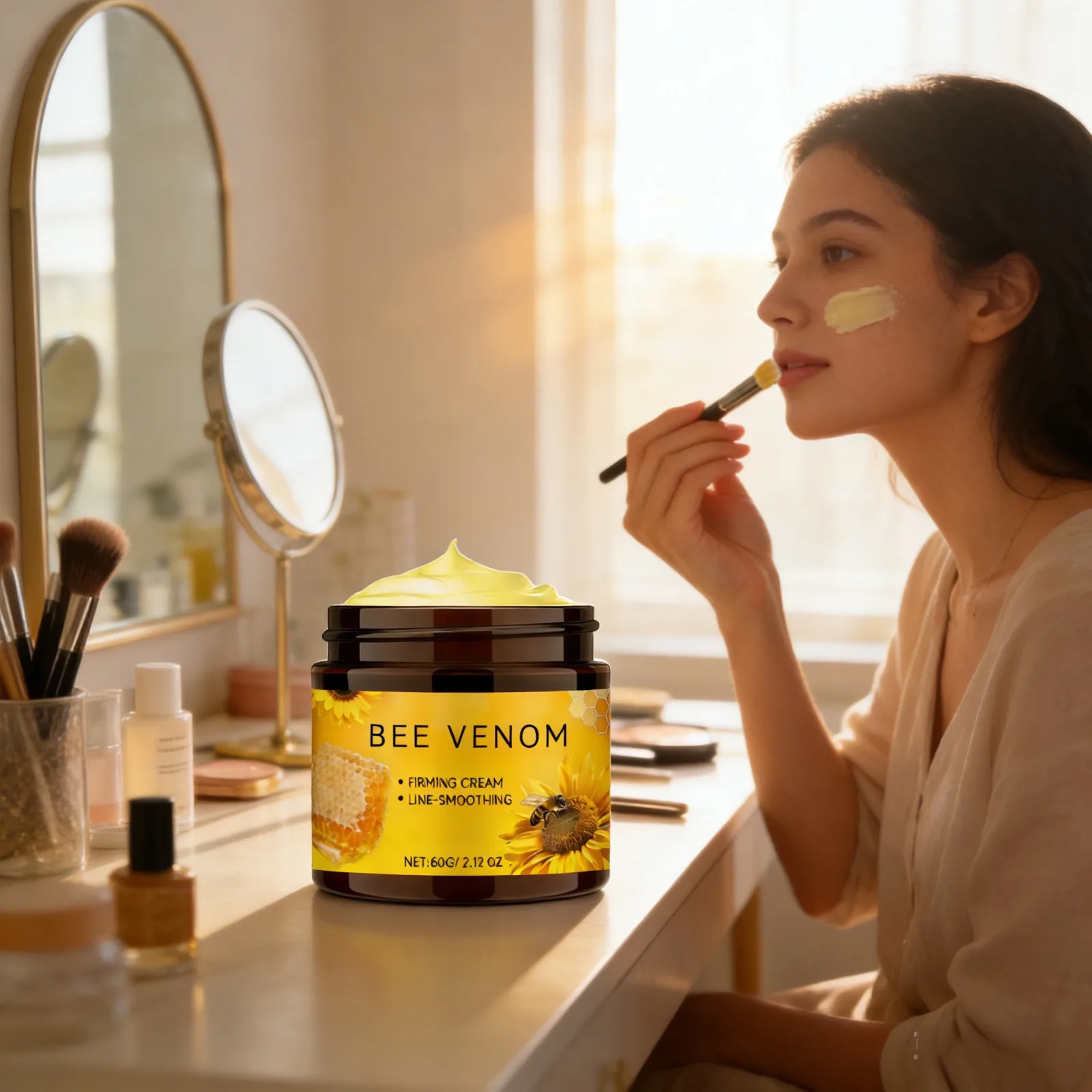 

Bee Venom Face Cream Reduce Fine Lines Tighten Skin Firming Lifting Facial Rejuvenation Smooth Bee Venom Wrinkle Removal Cream