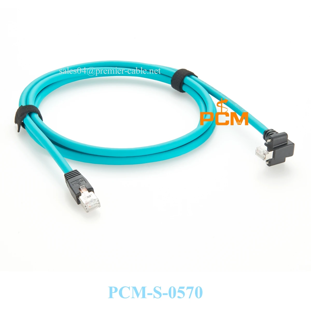 Cable Ethernet RJ45 GigE con bloqueo de tornillo RJ45 Cable macho Cat6A de ángulo recto de 10 Gigabit Ethercon con tornillo vertical para bloqueo