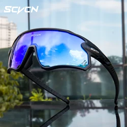 SCVCN Cambio de color Gafas de ciclismo Bicicleta de montaña Ciclismo Correr Gafas de sol UV400 Gafas de pesca polarizadas Hombres Señoras Ciclismo Gafas de ciclismo