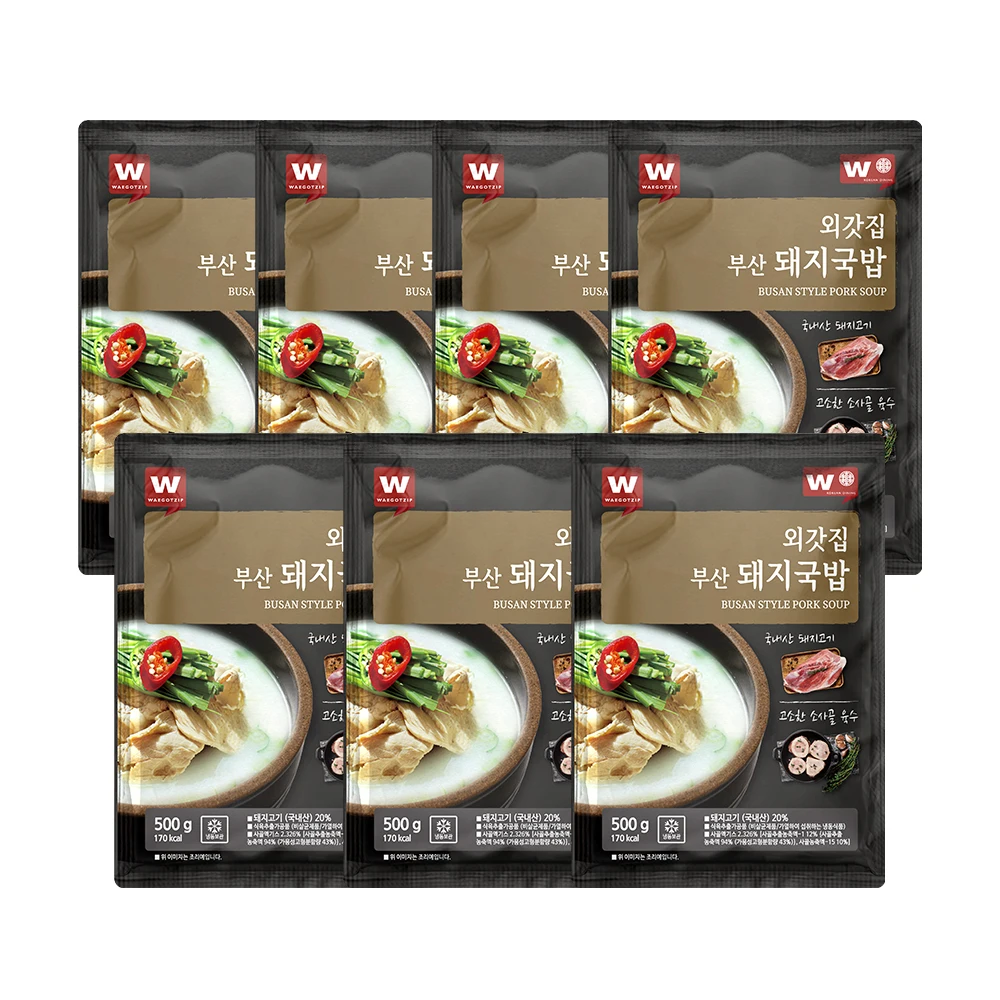 [Waegotzip] Busan style pork soup 500g X 7 EA / pig soup rice