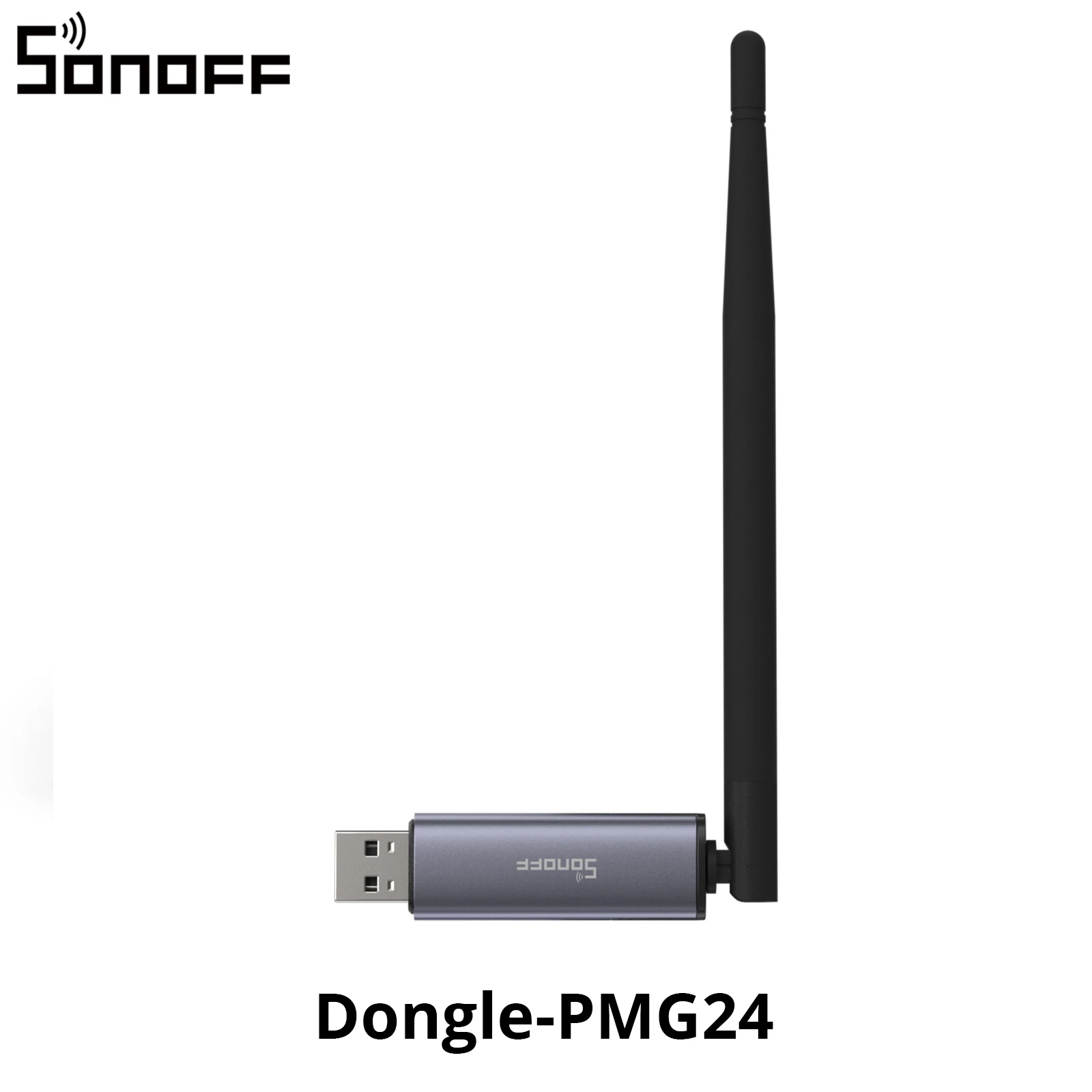SONOFF Dongle Plus MG24 Zigbee Gateway Thread USB Dongle EFR32MG24 Chip Max 4.5dBi High-Gain Antenne Aluminium Werkt met Zigbee2MQTT Home Assistant