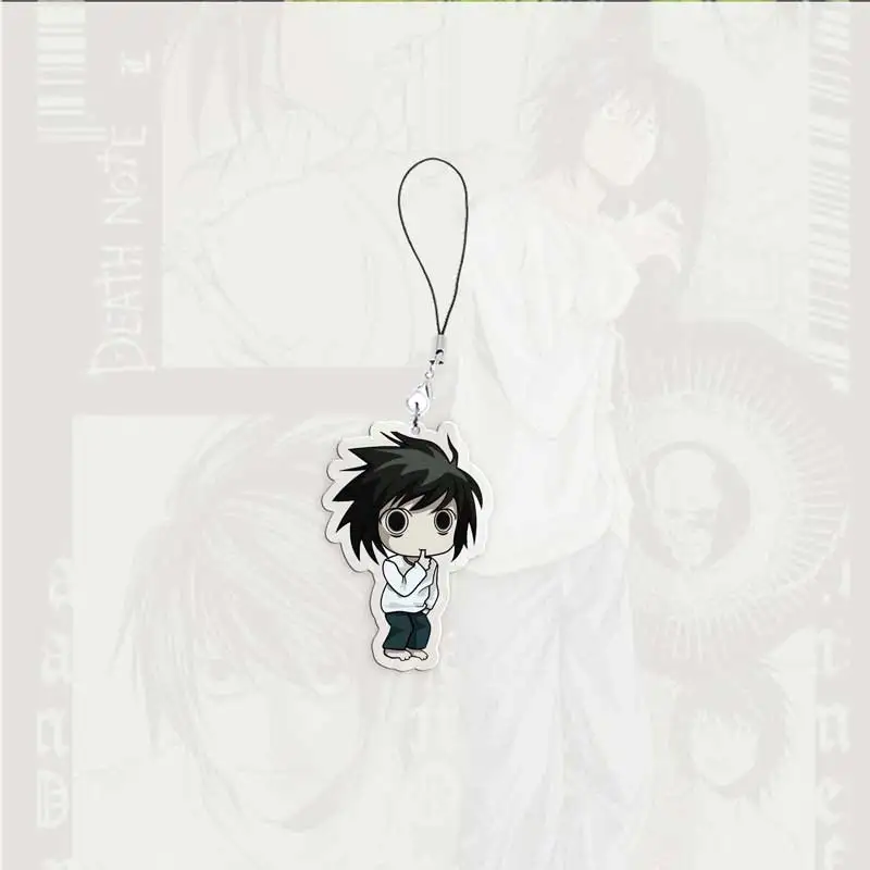 Anime Death Note L Lawliet Mobile Phone Charms Acrylic Small
