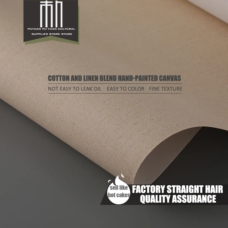 5m/Cotton and linen canvas, 300g Cloth Suitable for Acrylic Paint, 27/37/47/57cm Wide Art Supplies