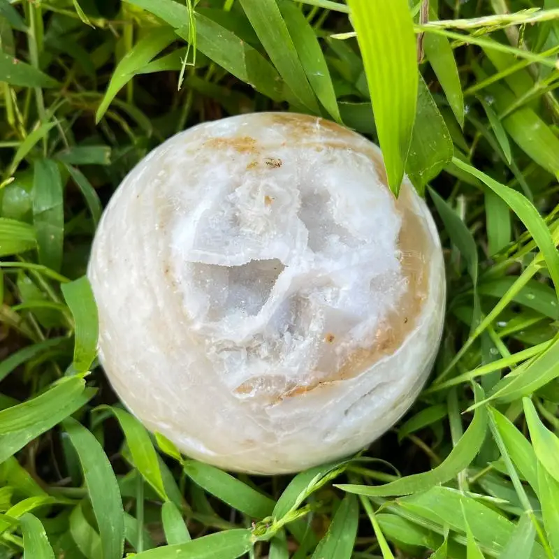 Sphalerite Crystal Sphere Natural Quartz Healing Stone Mineral Ball Reiki Energy Gemstone Home Decoration Gift