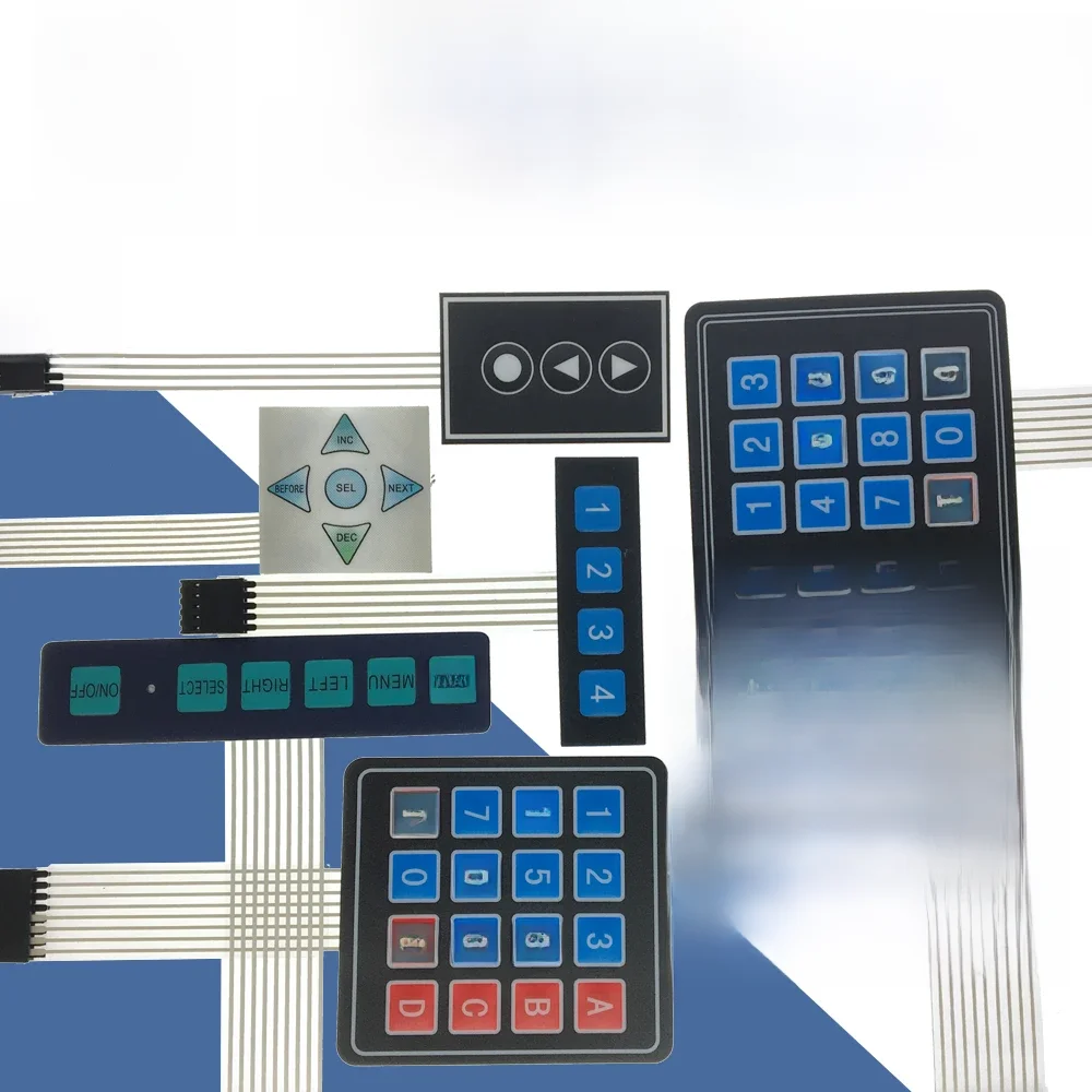 3 4 5 12 16 20 Przycisk klawiszy 4*4 Klawiatura membranowa 1x4 1x6 3x4 4x4 4x5 Klawiatura matrycowa do Arduino Smart Car DIY Kit — zdjęcie 2