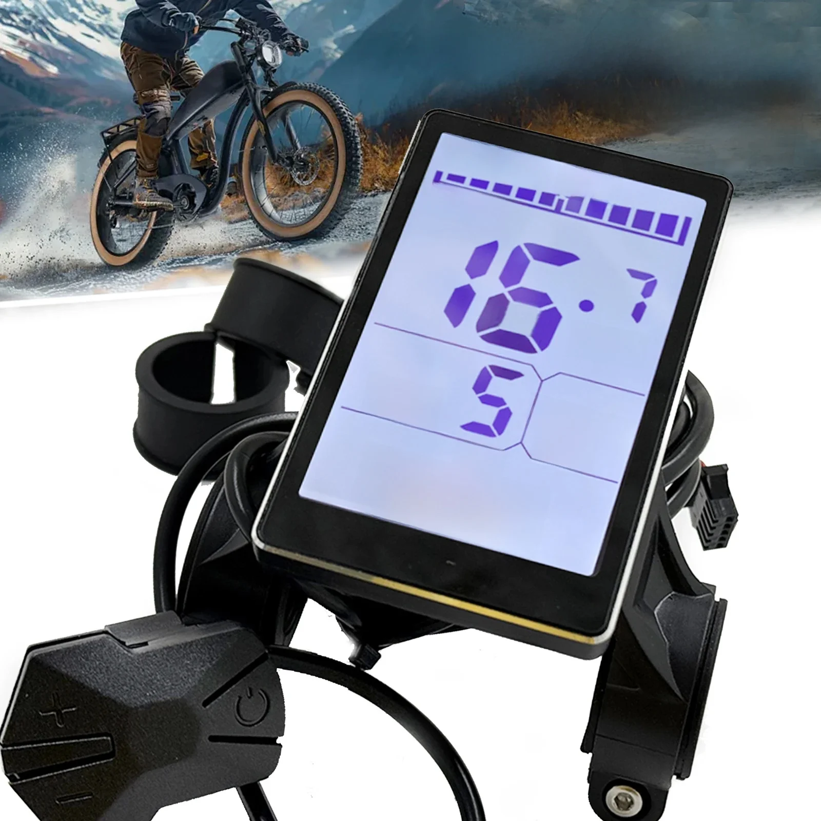 AliExpress NONE M5 Display 24V-60V Electric LCD Display LCD Display for Electric Bike Scooter Waterproof LCD Panel Screen Ebike Computer