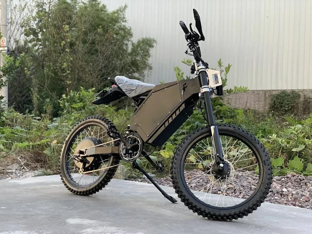

BEST SALES Hezzo 72V 5000W Electric Dirt Bike Powerful Stealth Bomber Ebike 30Ah Long Range Mini Offroad E-dirtbike