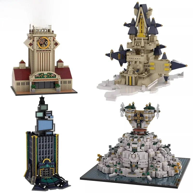 Bricklink City House Game Kingdomed Hearts Ii Architectuur Zet De Wolkenkrabberkasteel In De Vergetelheid Bouwstenen Speelgoed Cadeau - afbeelding 2