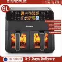 Sinaopus Freidora doble cesta 9L XXL