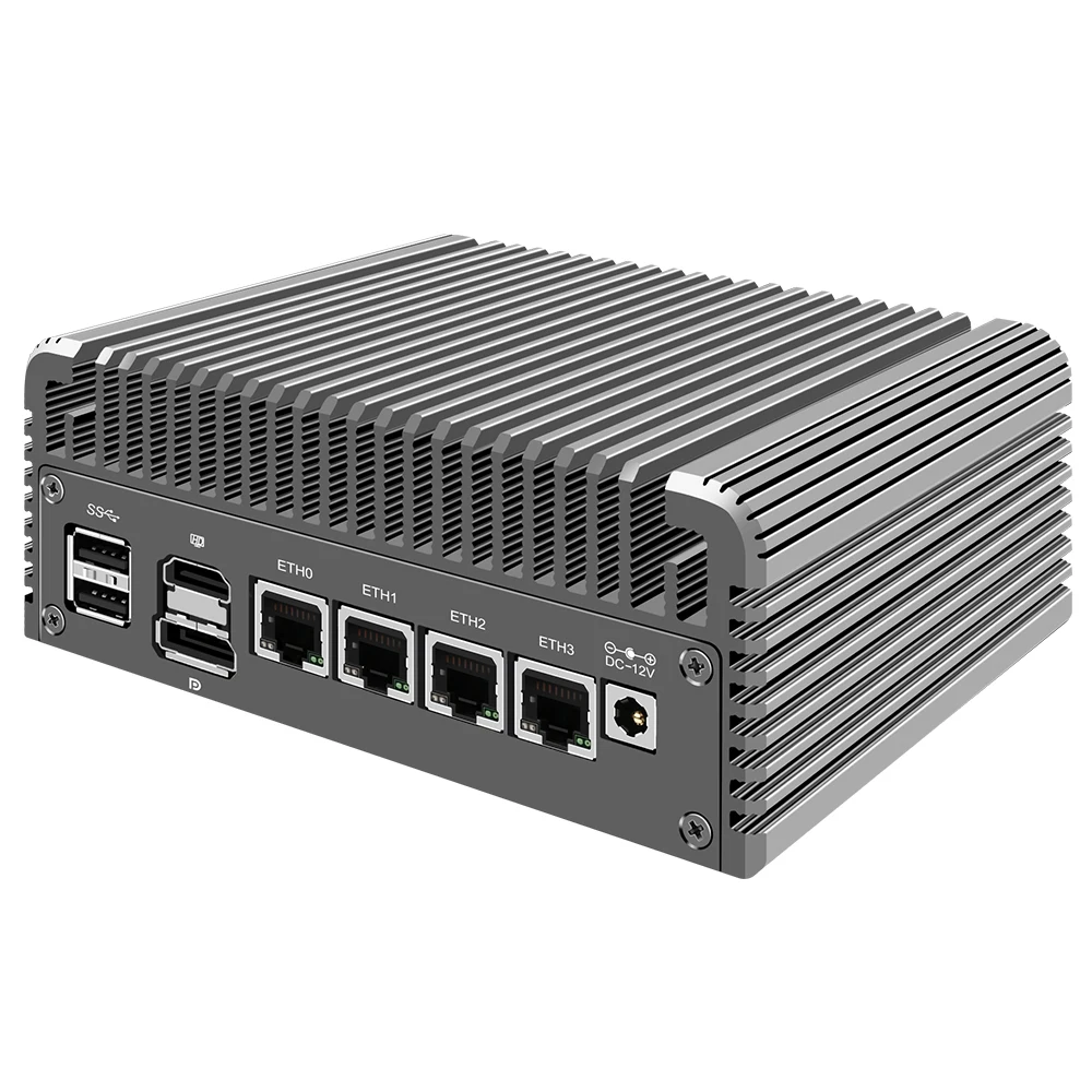 Super Deal Appliance Mini PC 12th Gen Intel N100 Fanless Small Computer Router with 4xIntel I226 Nics DDR5 Ram PCIE 3.0 SSD