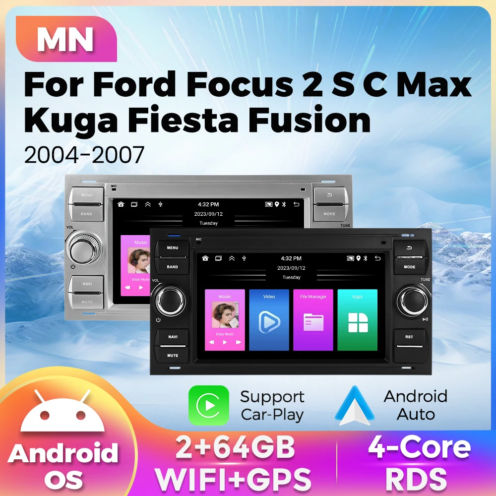 Wireless CarPlay Android Auto Android Car Radio Multimedia 64GB ROM For Seat Ibiza 6j 2009 2010 2012 FM/AM WIFI GPS Navigation