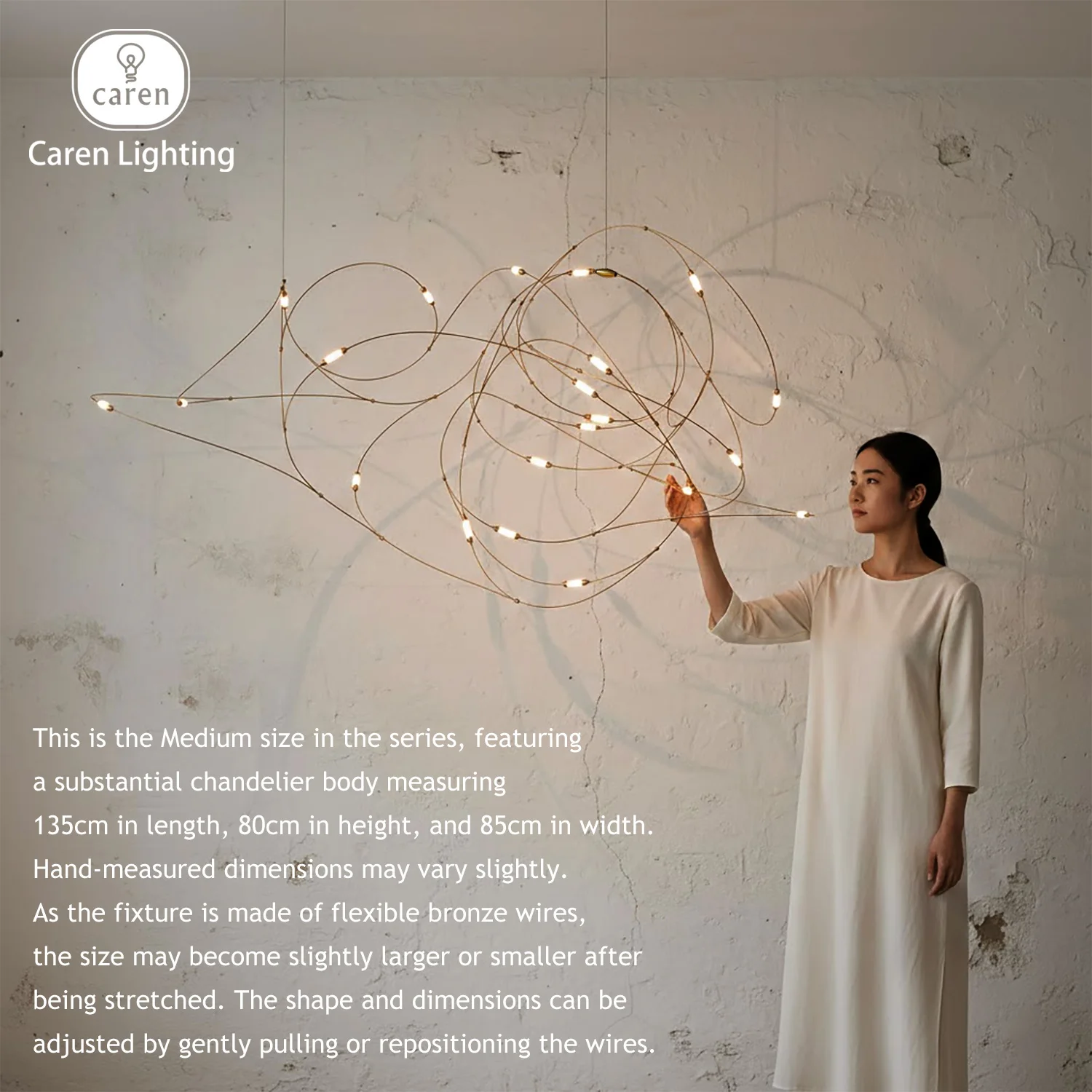 Caren Lighting Firefly Unique LED Chandeliers Modern chandeliers Stylish chandeliers Elegant chandeliers sparkle and shine