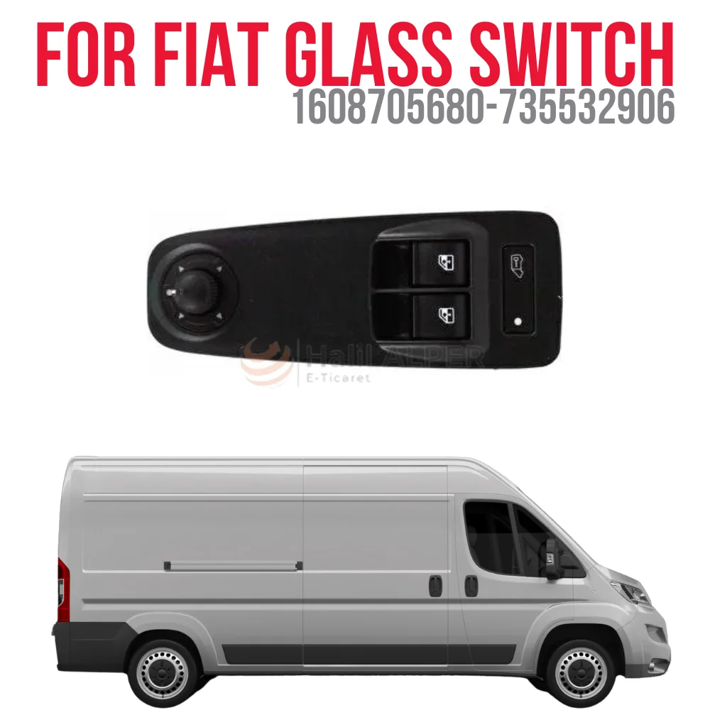 

FOR GLASS SWITCH LEFT Y.M (MIRROR ADJUSTABLE) DUCATO IV-BOXER IV-JUMPER IV (8 + 12 PIN) OEM 1608705680-735532906 SUPER QUALITY HIG