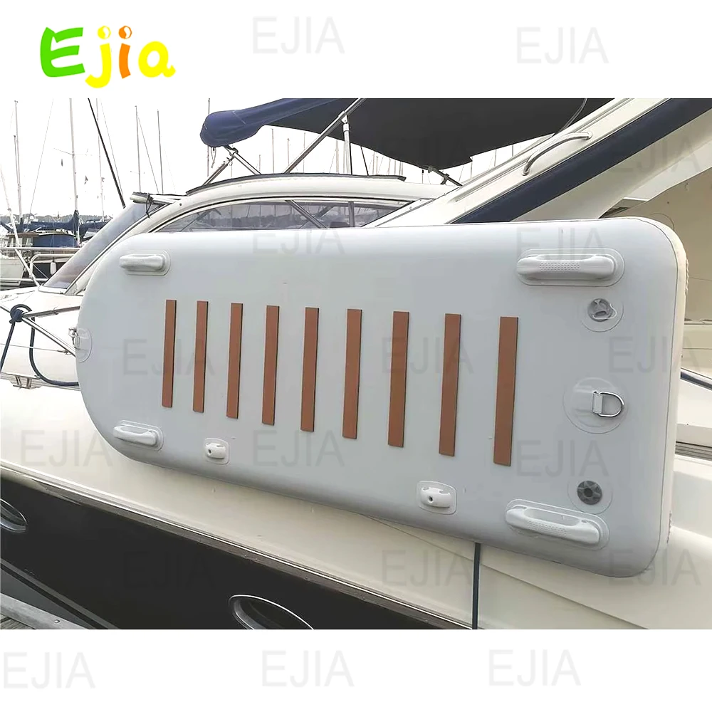 Estoque caminhada com segurança através do gangway & água sup board jangada inflável flutuante citywalk gangway para barco iate piscina lago