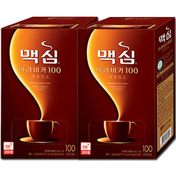 맥심 아라비카 커피믹스 100Tx2개 총200T