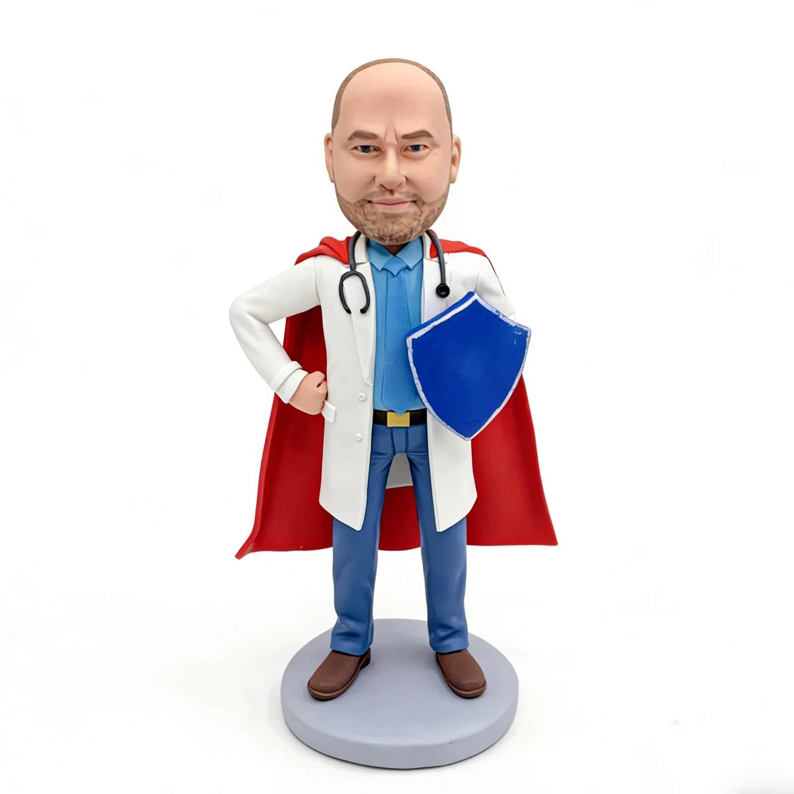 Custom Doctor Bobblehead from Photo, Personalized Handmade Figurine with Your Face, Custom Doll Gift for Birthday, Anniversary