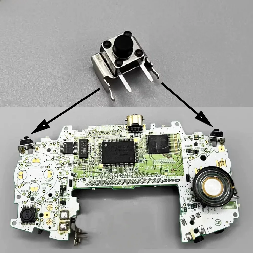 JCD 1 pièces pour GBA Gameboy Advance SP gauche droite épaule déclencheur bouton commutateurs pour GBA SP L R clé Micro interrupteur