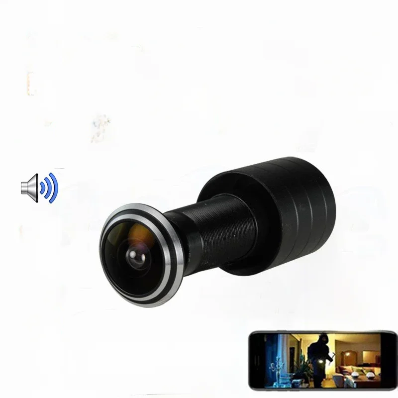Kamera IP ICSEE do drzwi, wizjer bezpieczeństwa 3MP HD, obiektyw 1.78mm szerokokątny typu rybie oko, sieciowa mini kamera do drzwi, WiFi, P2P, obsługa kart TF — zdjęcie 2