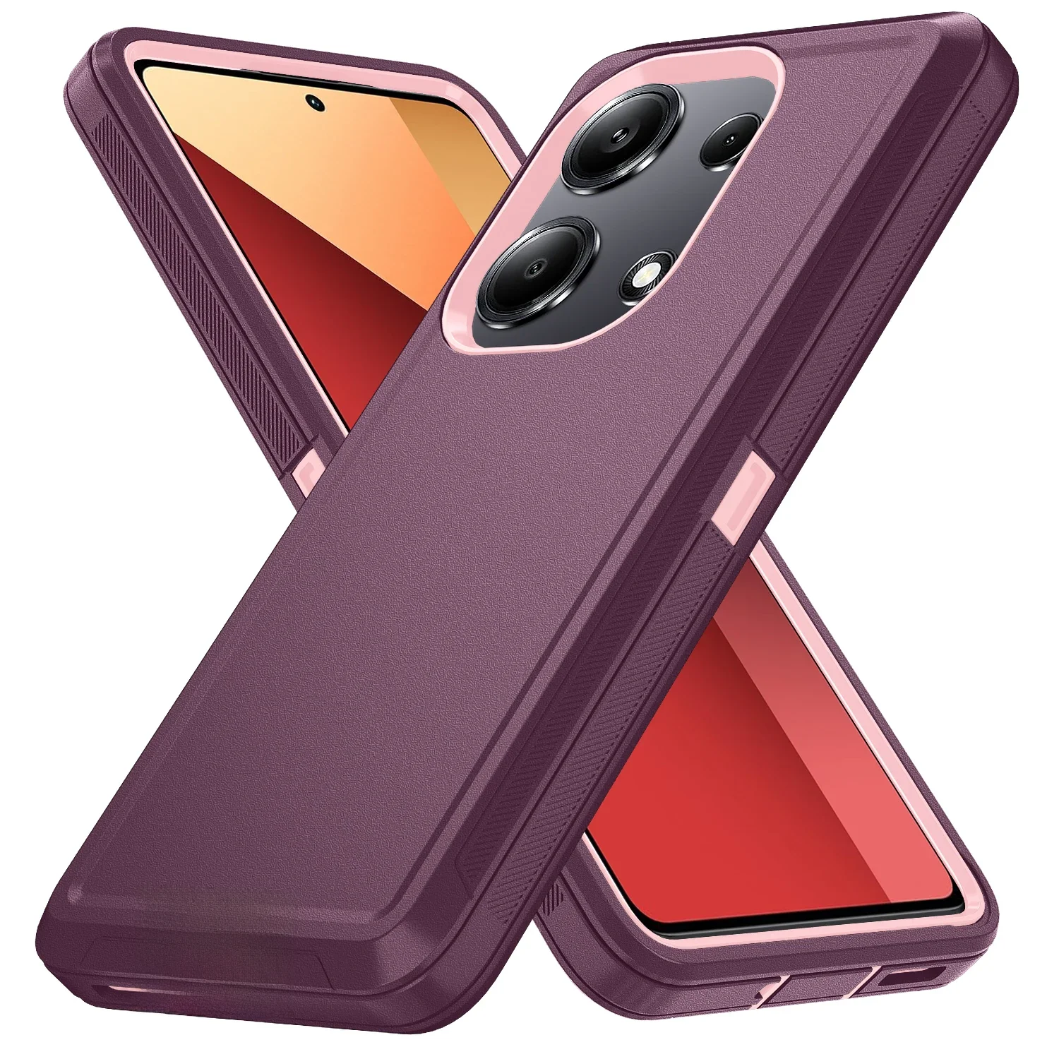 Capa à prova de choque contra poeira para Xiaomi Redmi 13 Pro, 4G, 5G, armadura, anti-risco, capa