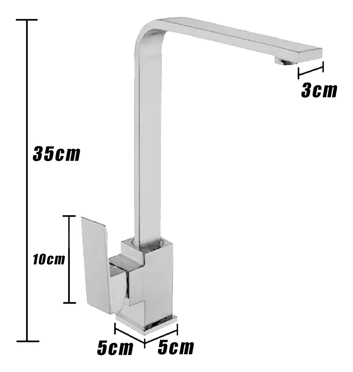 حنفية حوض مطبخ الذواقة ، خلاط مياه أحادي ° ، ساخن وبارد ، فضي كروم ، ذواقة ، Dc6017a ، لوك يونغ #6