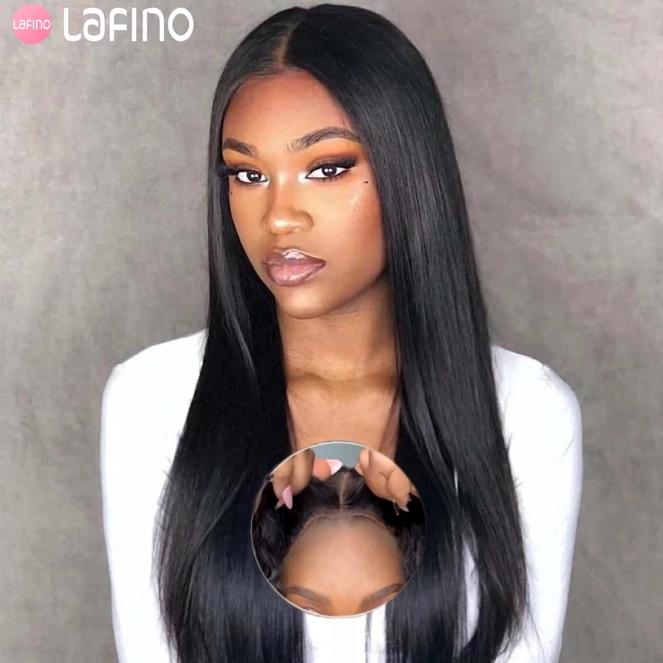 

Glueless Wig Human Hair Ready To Wear Pre-Cut Lace Wear And Go Glueless Wigs5x5 4x4 Straight Lace Front Human Hair Wig For Women