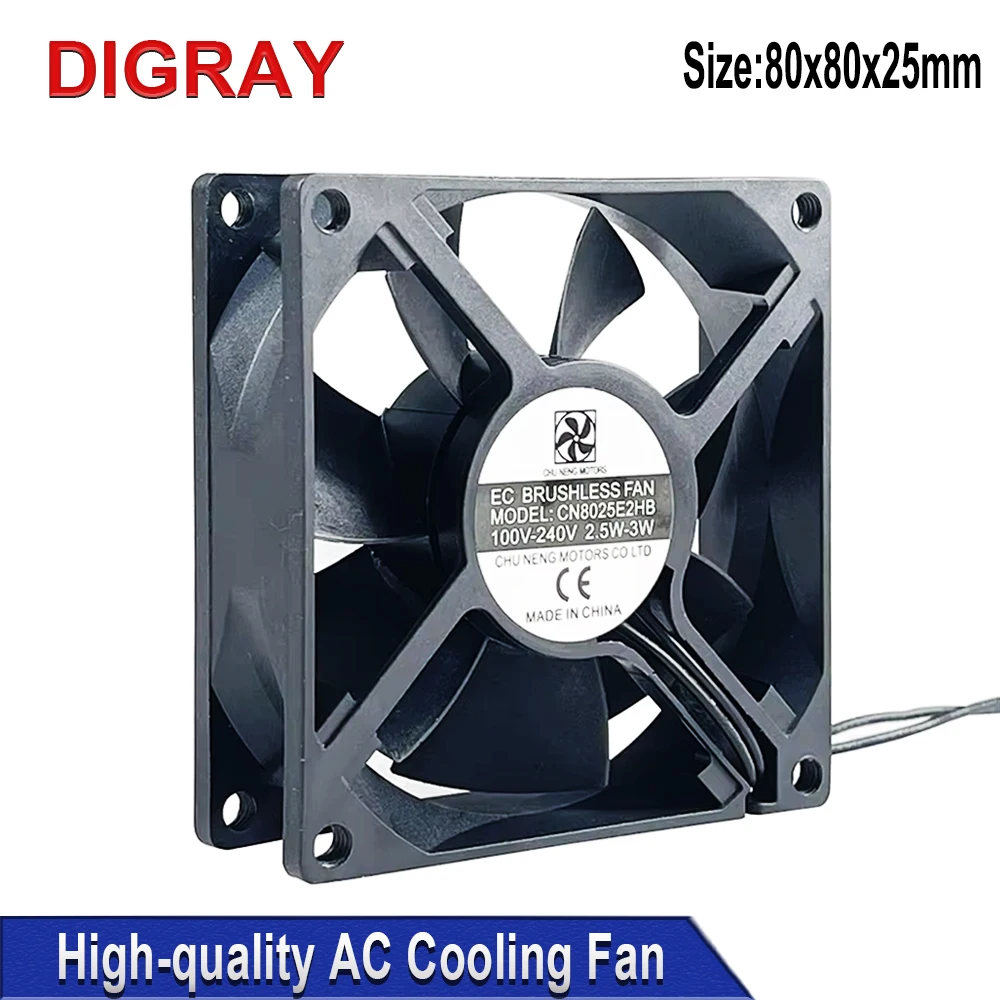 DIGRAY 100V-240V High Quality Cooling Fan, CN8025E2HB Original New Cooling Fan For Laser Marking Machine Engraving Machine