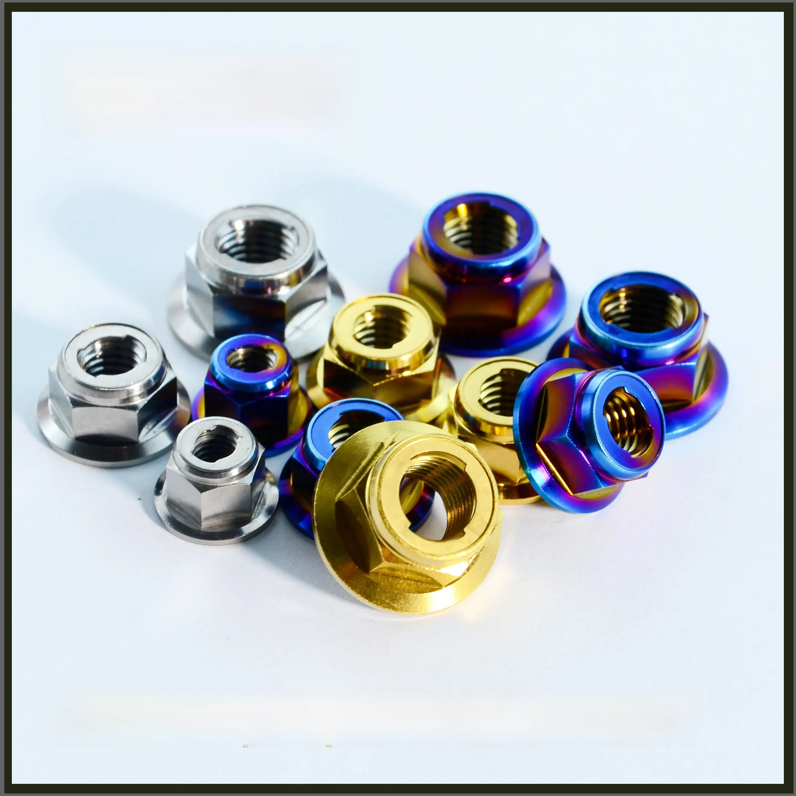 AliExpress TAIMEILI TAIEMILI 1pcs Titanium alloy lock nut metal sheet lock m6m8m10 bicycle and motorcycle refitting repair