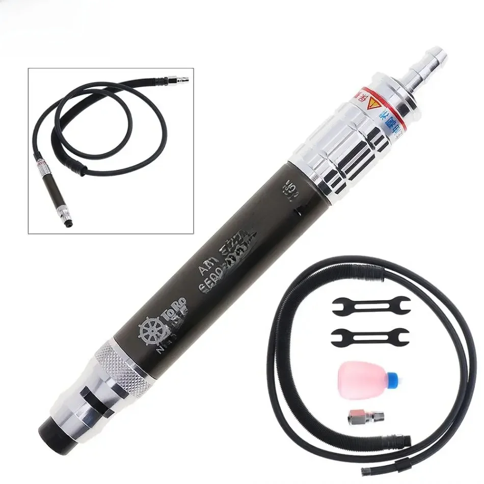 TORO 1/4 "Mini szybkobieżna pneumatyczna szlifierka maszynka do tatuażu typu Pen z rurka powietrzna do formy sprzętowej/lokomotywy parowej — zdjęcie 2