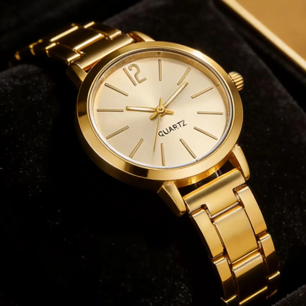 6-Piece Set, Women's Compact Quartz Watch with Water Drop Bracelet, Necklace, Earrings, and Ring Set, Exquisite and Fashionable, Charming, Perfect Accessory for Banquets and Parties. - view 6