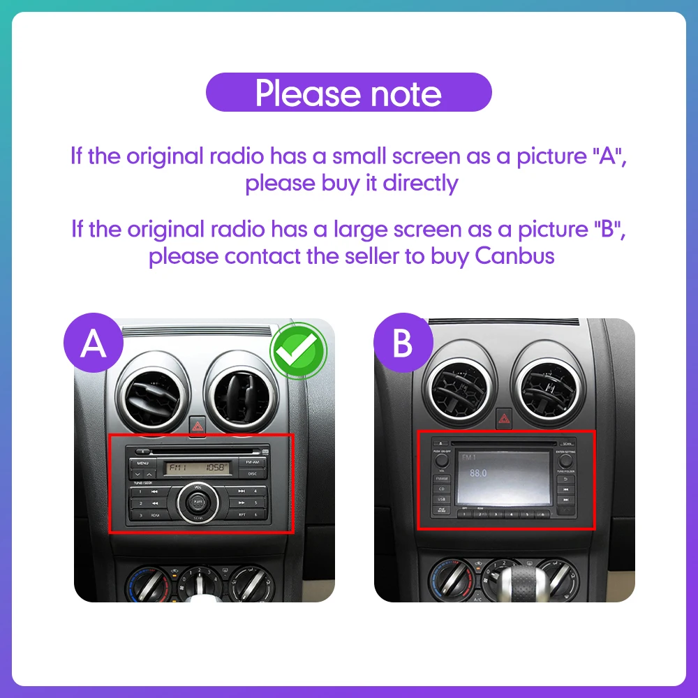 Autoradio Android 10.1 Per Nissan Qashqai J10 2008-2014 – Touch 9”, GPS, Bluetooth, WiFi, CarPlay, Controllo Al Volante, DSP (2GB RAM/32GB ROM)