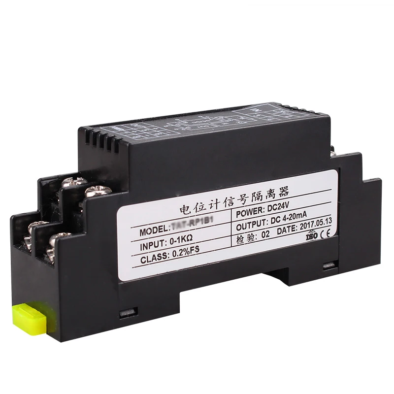 Potentiometer Isolation Displacement Signal Conditioner Resistance Signal Transmitter To 4-20mA 0-10V