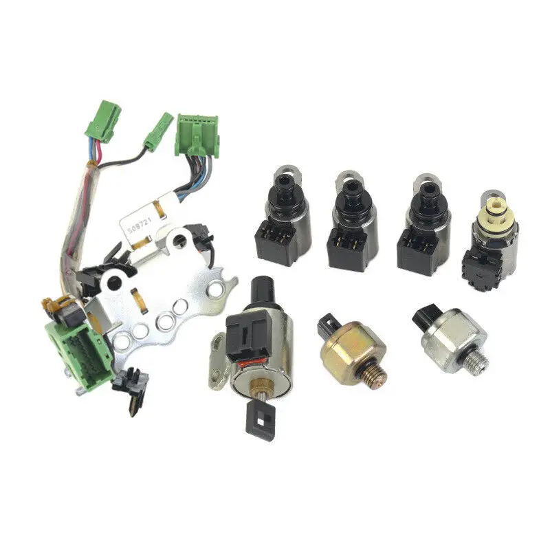 STPAT RE0F10A JF011E Transmission Solenoid Kit With Harness Pressure Sensor for Jeep Patriot for Mitsubishi Lancer For Nissan