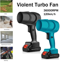 Protable Violent Turbo Fan 36000RPM Wind Speed 120km/h Brushless Motor Handheld Industrial Duct Electric Blower Car Dryer