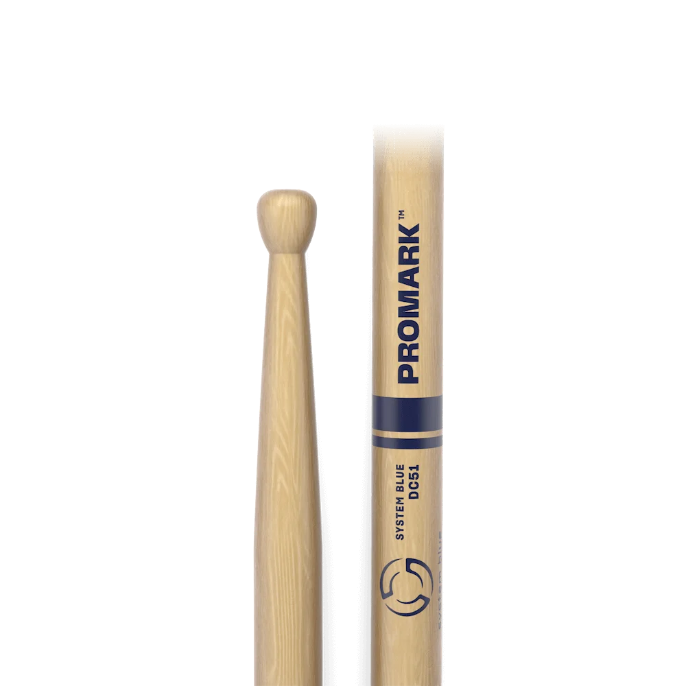 Promark by D\'addario TXDC51W American Hickory DC51 Wood Tip  Marching drumstick