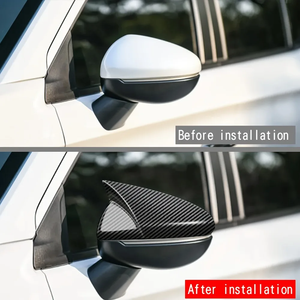 for Honda City Grace Ballade 6th 2014~2019 Car Rearview Side Mirror Cover Wing Cap Exterior Door Rear View Case Trim Accessories