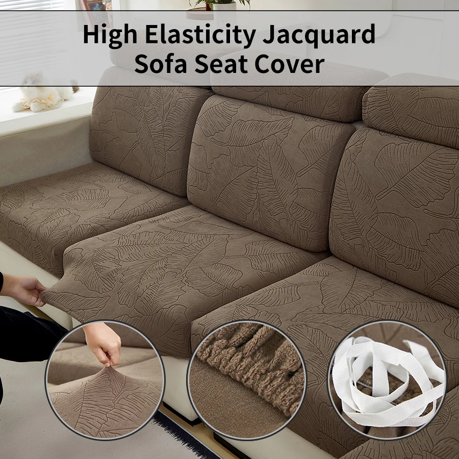 Nueva funda de cojín de sofá Jacquard, Protector de sofá antisuciedad de alta elasticidad para las cuatro estaciones, para todas las estaciones, para sala de estar