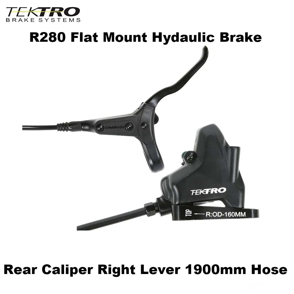 TEKTRO R280 flat road bike hydraulic disc brake flat mount brake electric bicycle brakes