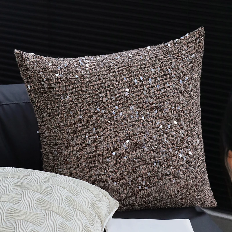高級感のある光沢クッションカバー 45x45cm キラキラ輝 - Pillow Cover 20X20 のレビューと価格