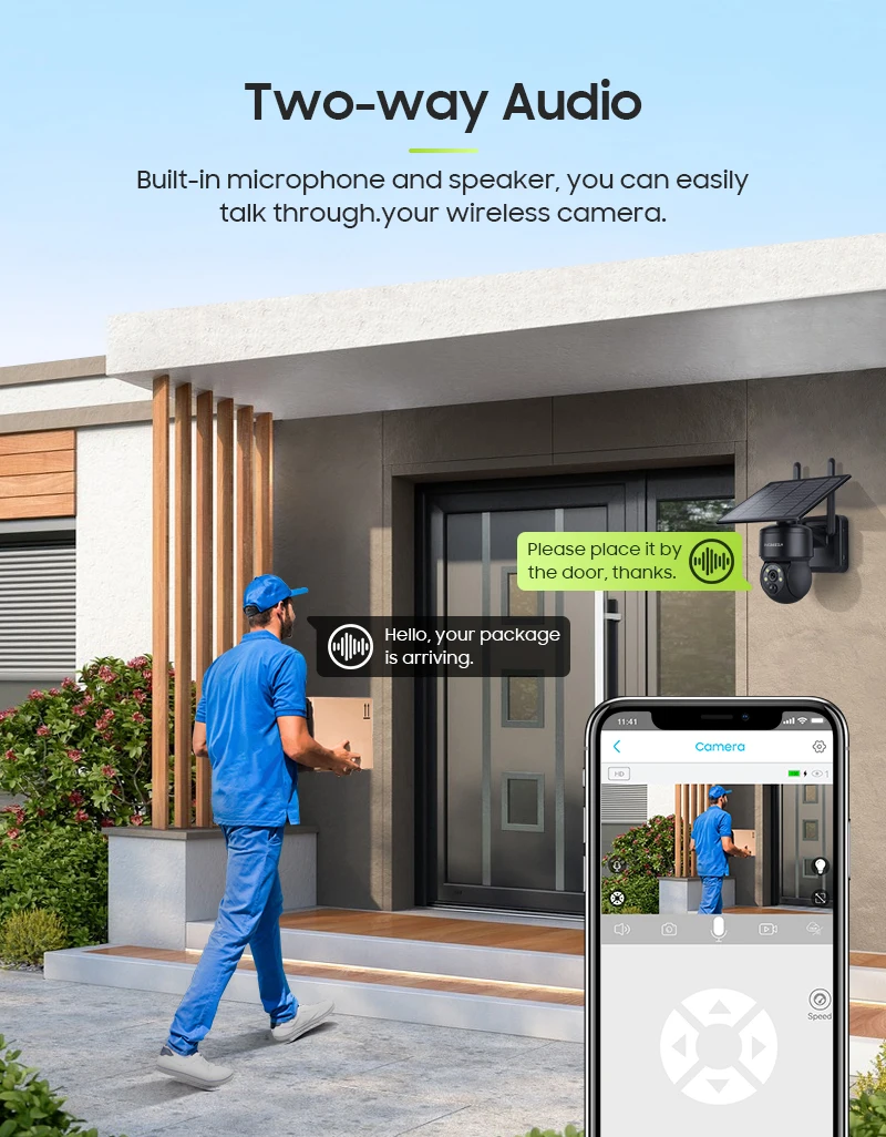 INQMEGA Tuya Smart Life 6MP Solar Camera WiFi PTZ Security CCTV Camera Wireless PIR Human Tracking Color Night Vision IP65