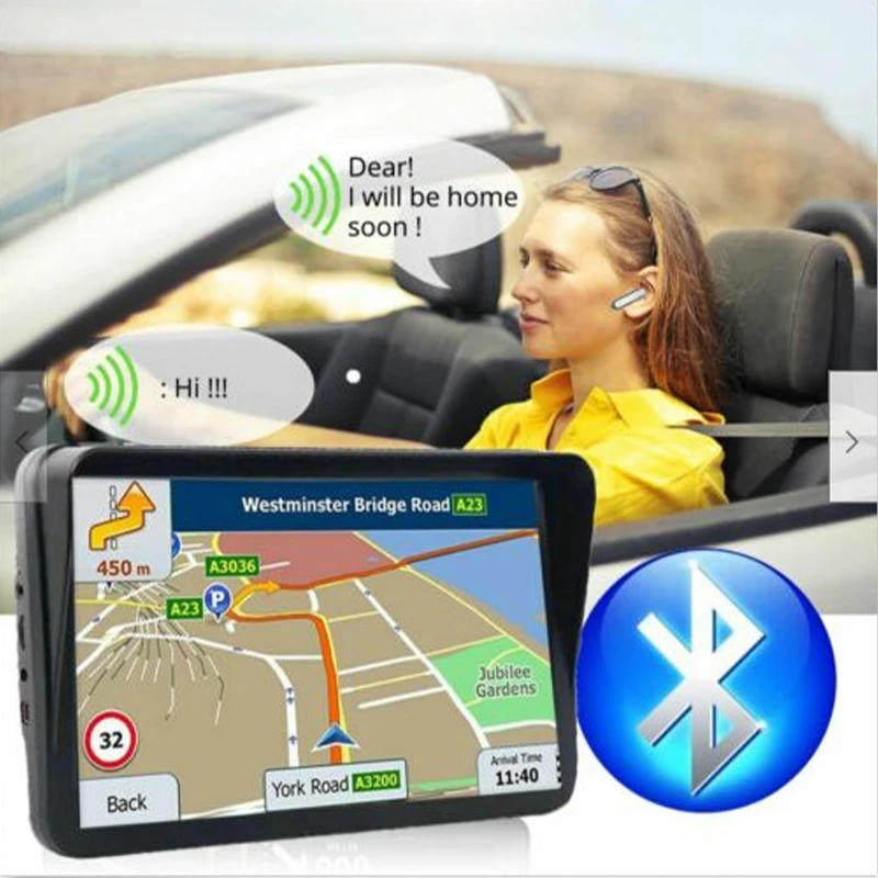 9 inch truck Gps Navigator with capactive touch screen free EU map