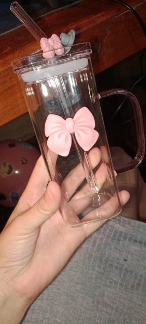 Gobelet En Verre Avec Paille