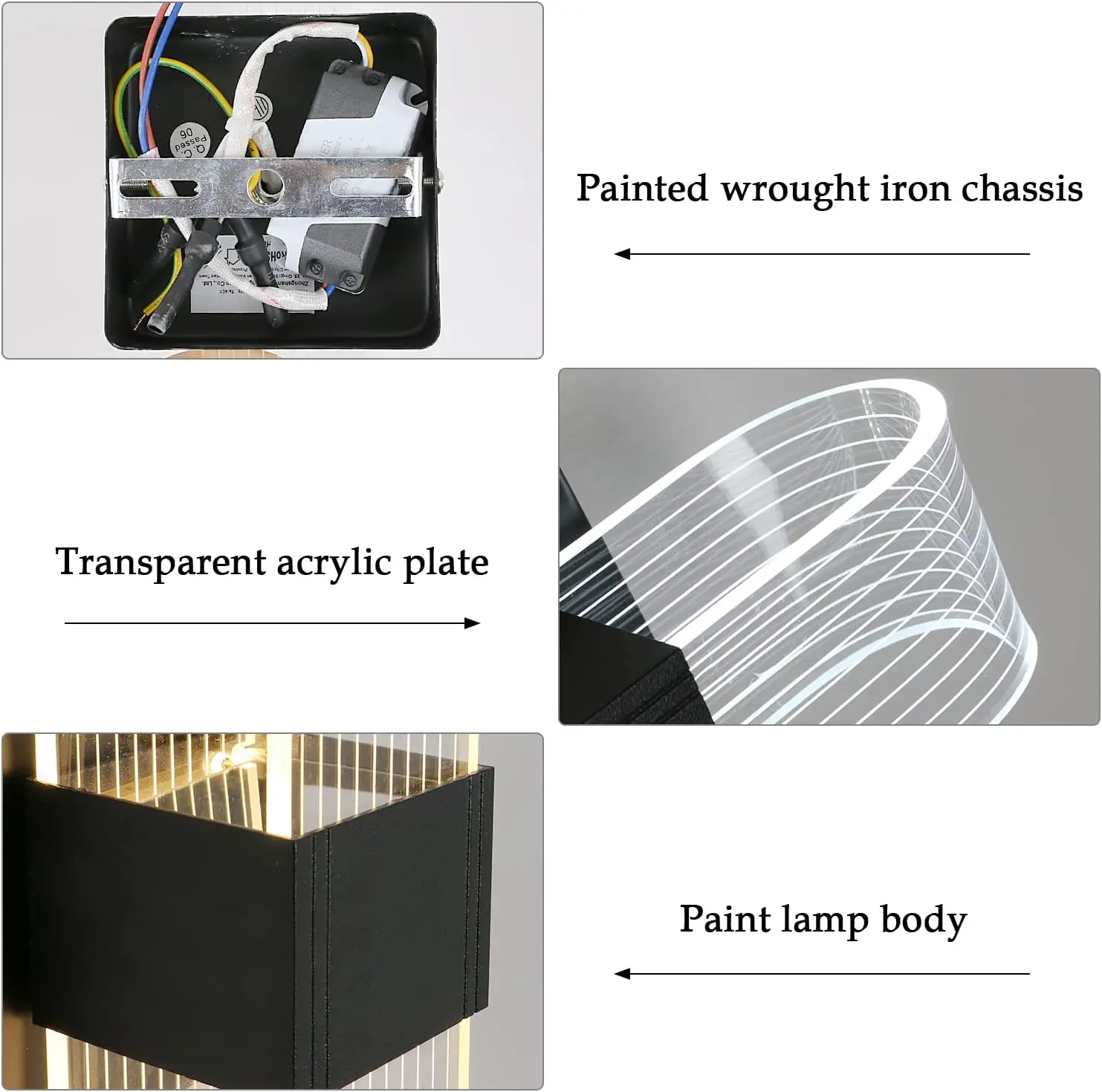 Modern Acrylic LED Wall Lamp,LED Indoor Wall Lamps,Bedside Night Lights,3 Lighting Colours Adjustable Wall Light For Bedroom
