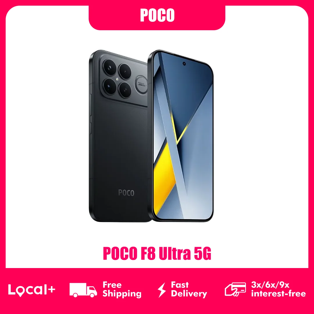 Poco F8 Ultra Super Smartphone 6,85-Zoll Amoled 120Hz Snapdragon8 Elite Gen5 50W Kabelloses Laden