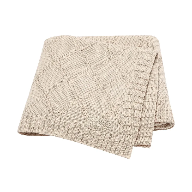 Bawełniane koce dla dzieci Super miękkie noworodek chłopiec dziewczyna wózek pokrowiec do pokoju dziecięcego kołdry 90*70cm maluch Outdoor rzut maty do zabawy — zdjęcie 2