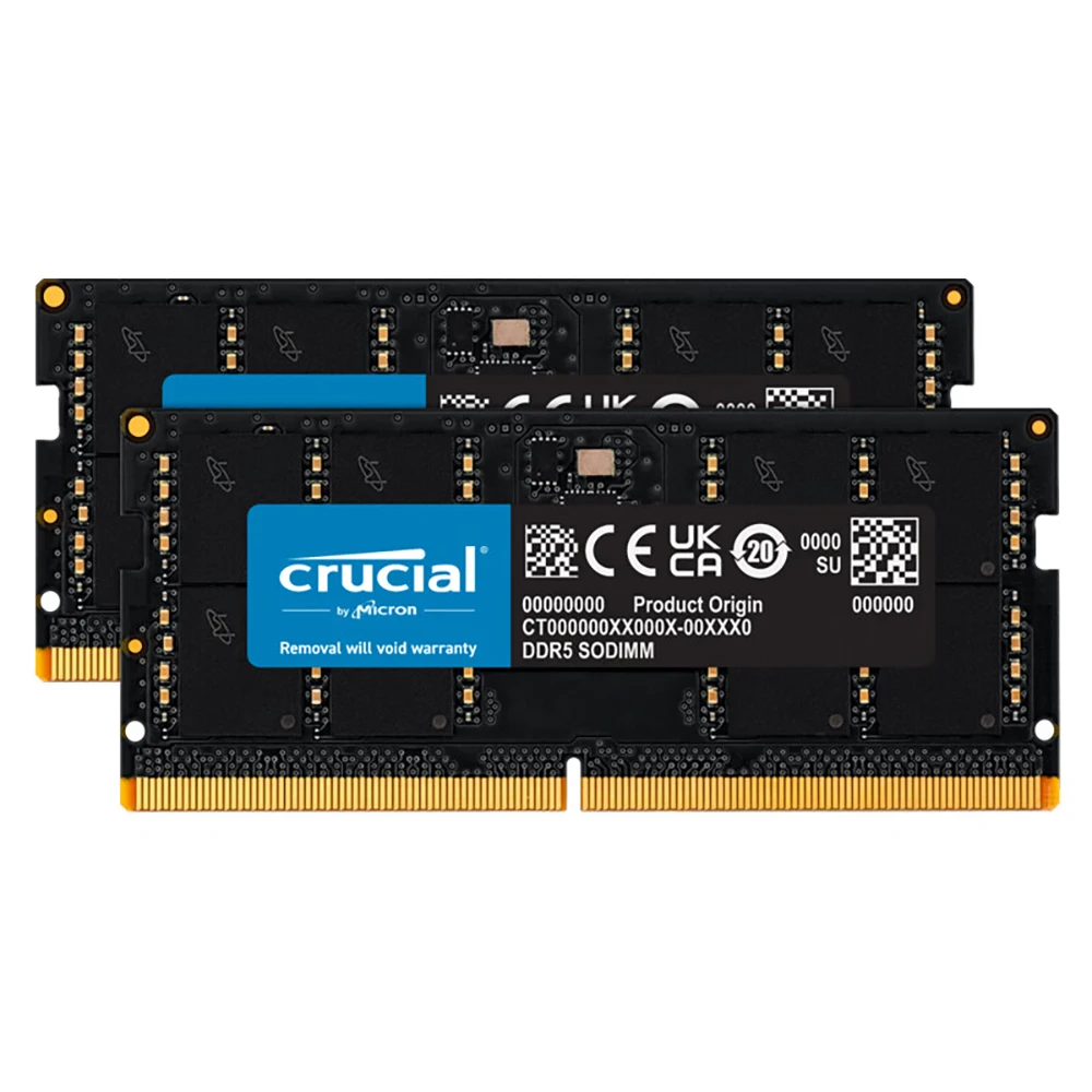 Crucial DDR5 RAM 32GB 5600MHZ 48GB 96GB DDR5 262pin SO-DIMM Memory 5600MHz Laptop Memory for LEGION Laptop Notebook Ultrabook