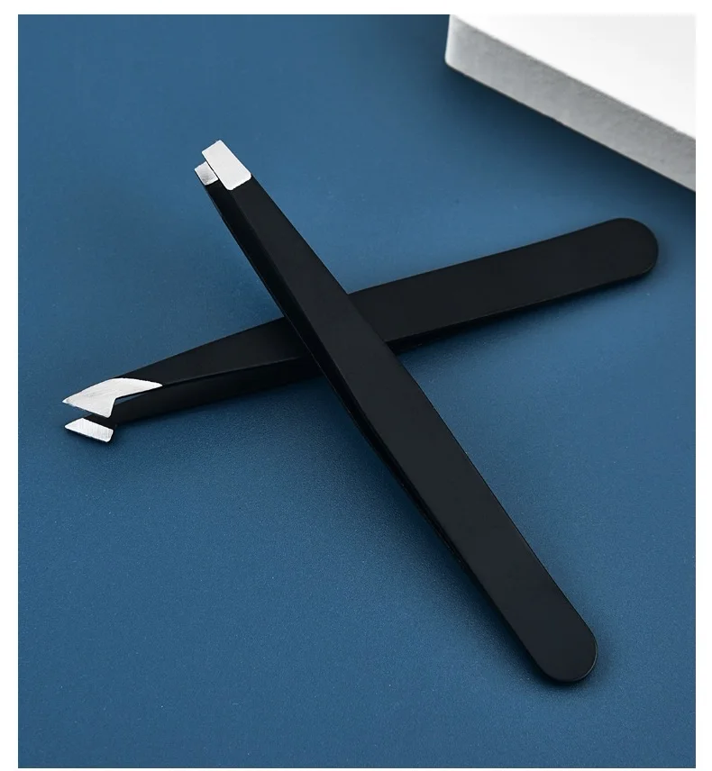 4-teiliges Pinzetten-Set, professionelle Pinzetten aus Edelstahl für Augenbrauen, tolle Präzision für Gesichtshaare, Splitter, eingewachsene Haare