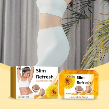 Oceaura 90g Body Sculpting Slimming Soap Firm Waist Belly Sexy Gentle Cleansing Soothes Skin Relieve Swelling Slim Massage Soap