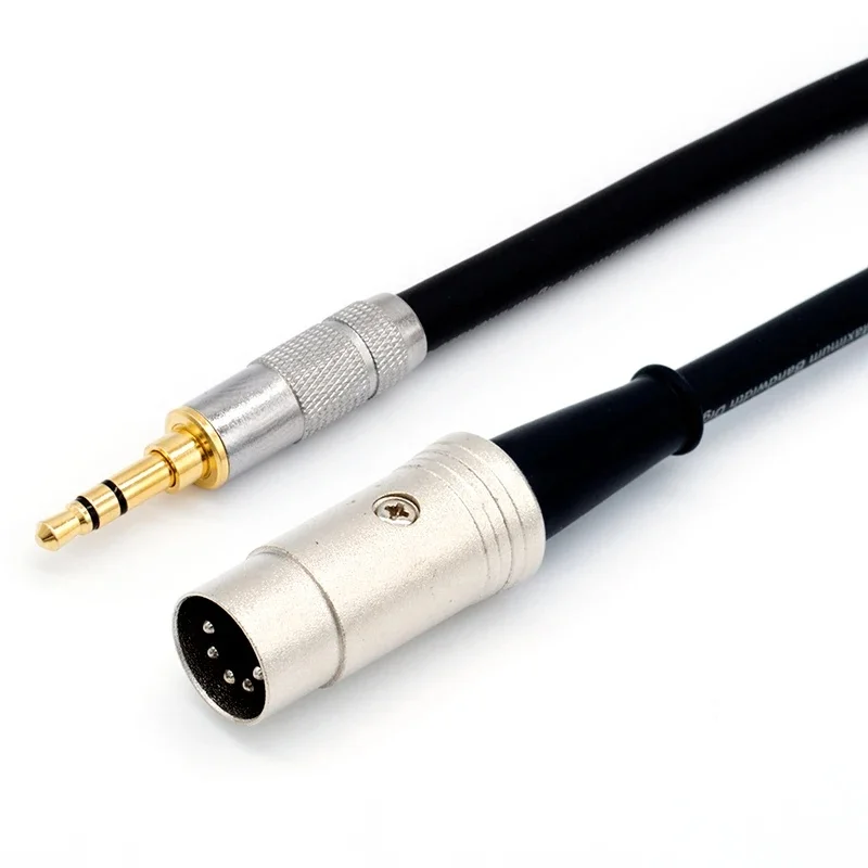 HIFI 90 stopni pod kątem prostym 3,5 mm Mini Stereo TRS do MIDI 5-pinowe kable DIN Mini TRS Audio Jacks Klawiatura MIDI — zdjęcie produktu 5