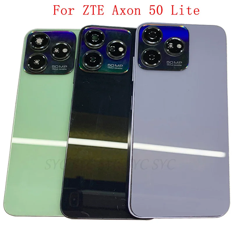 

Back Cover Rear Door Case Housing For ZTE Axon 50 Lite Battery Cover with Camera Lens Logo Repair Parts